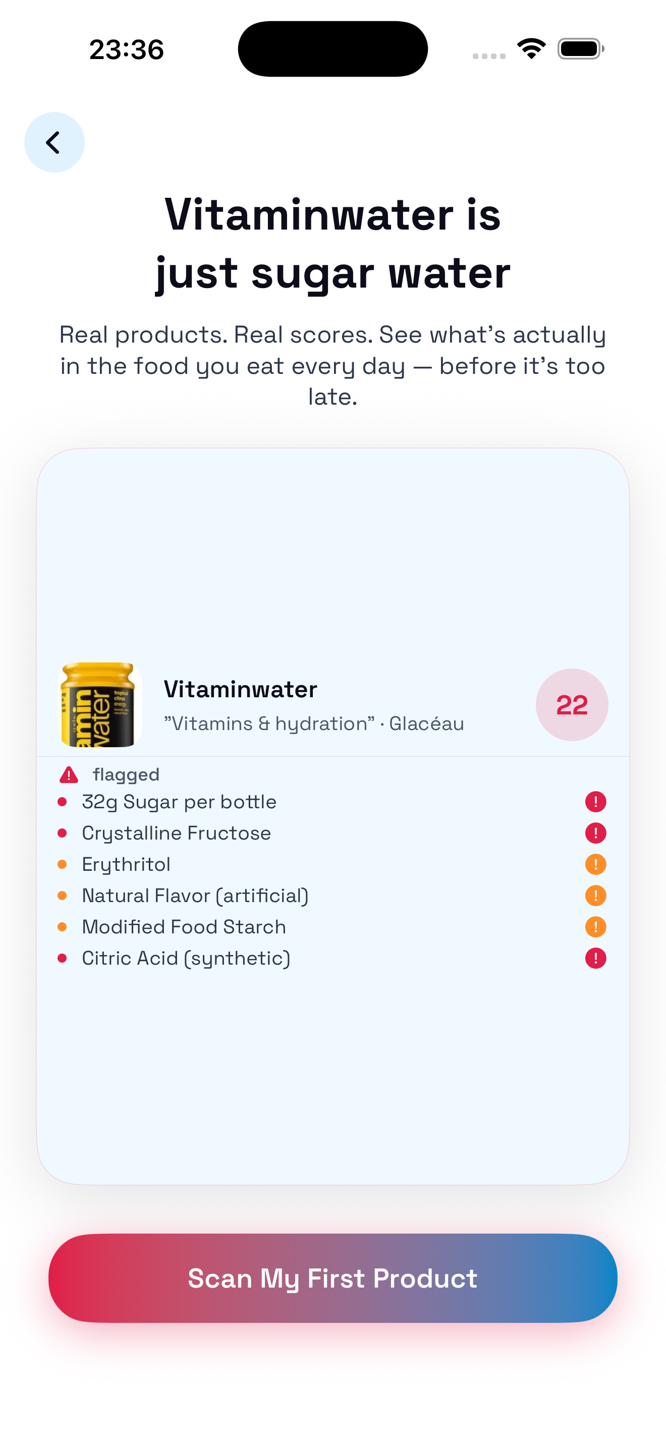 Product Heaven App Review Screen